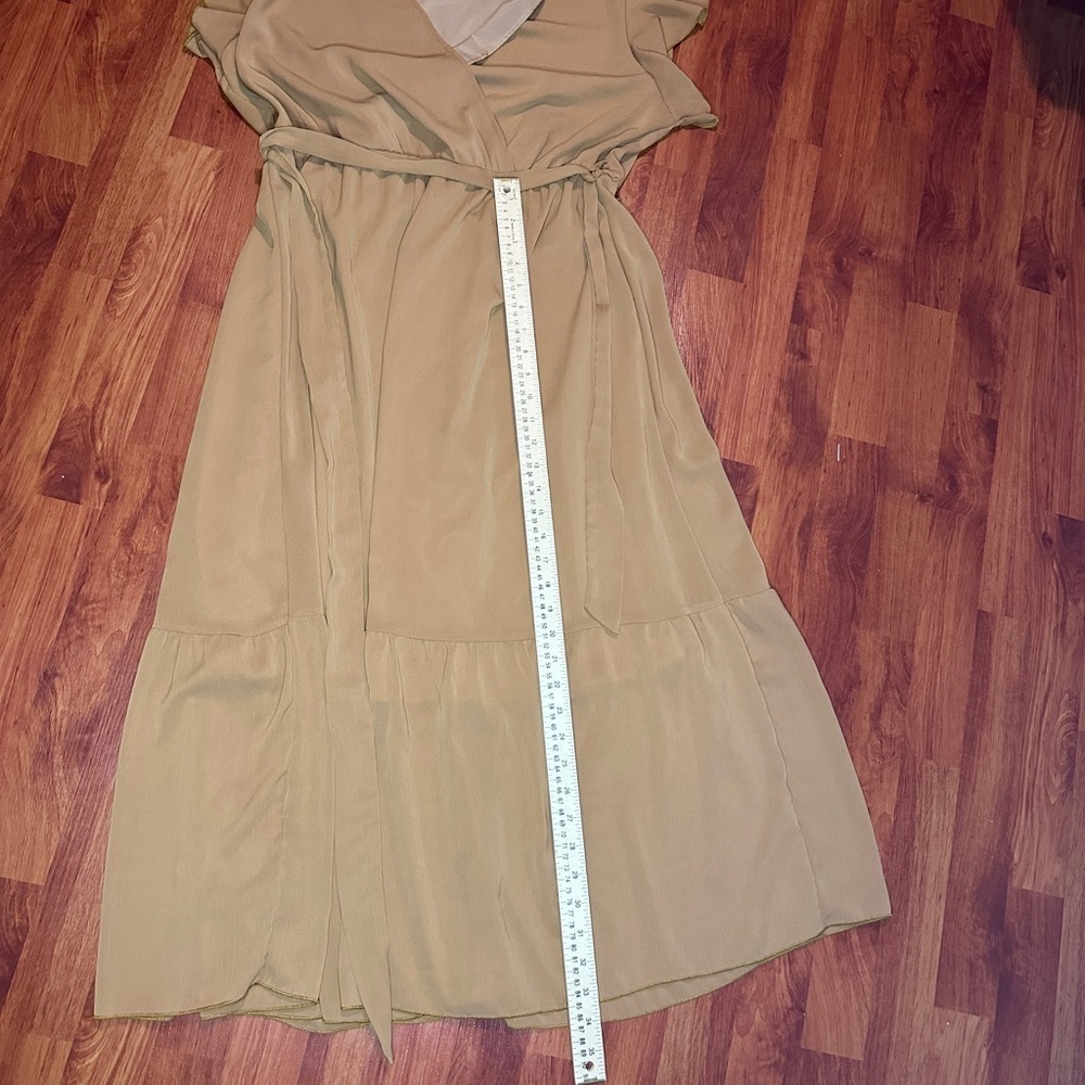 PrettyGarden Maxi Wrap Dress with Ruffle Sleeves size XL - Picture 8 of 9